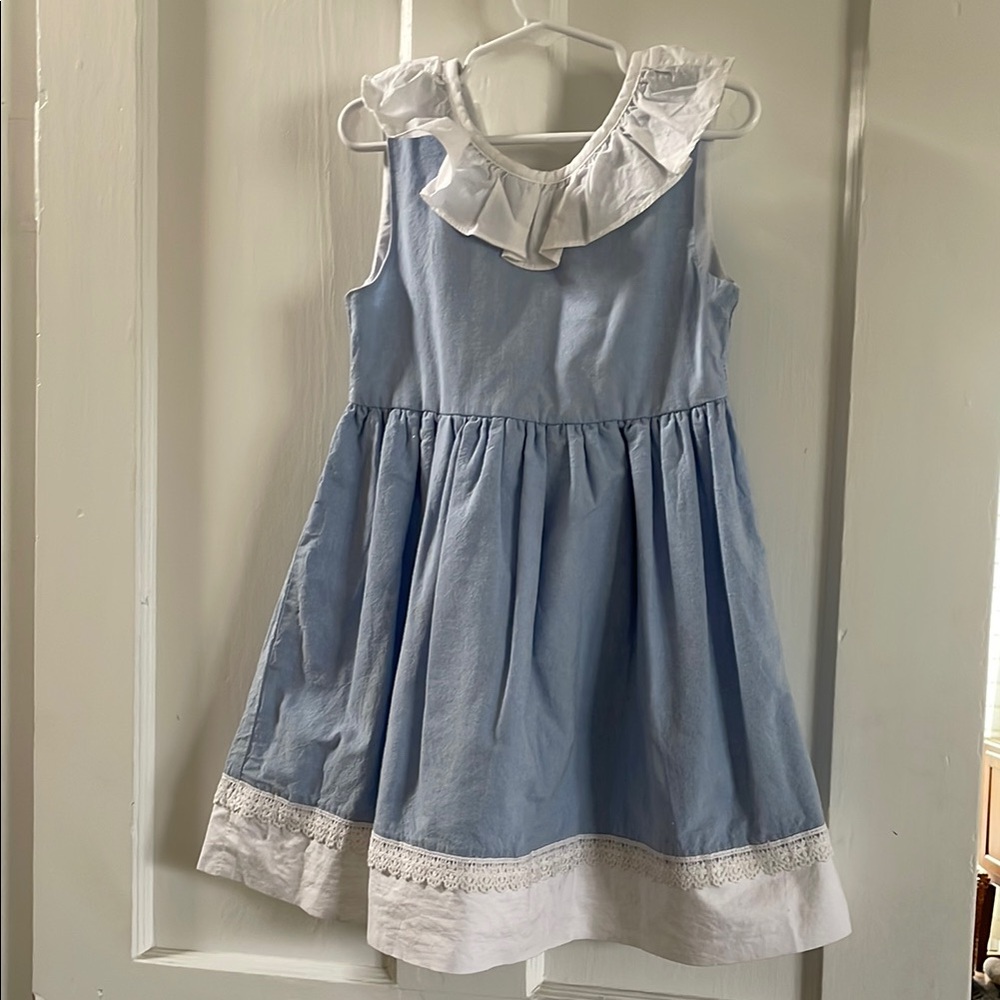 Blue and White Kids Dress